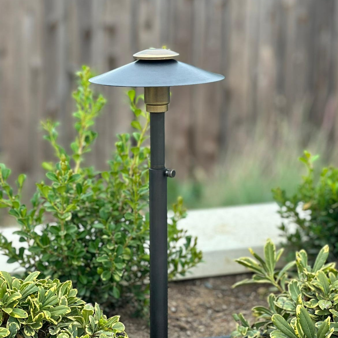 Stelvio Black Brass Adjustable Pathlight