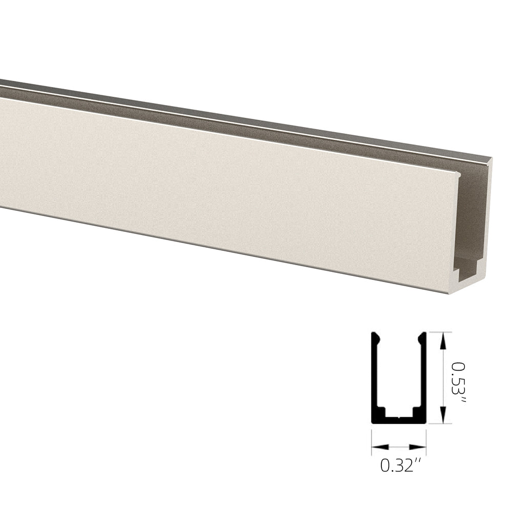 Aluminum Channel 39" For Neon Side Flex Strip Light