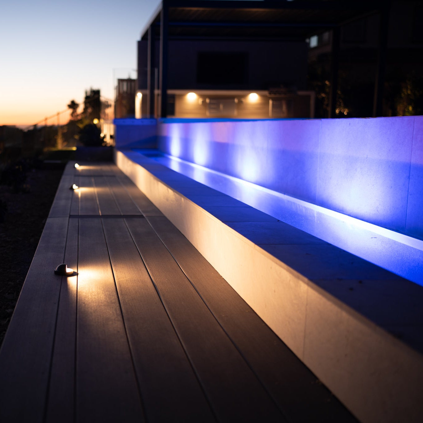 Rein Black Brass Deck Light