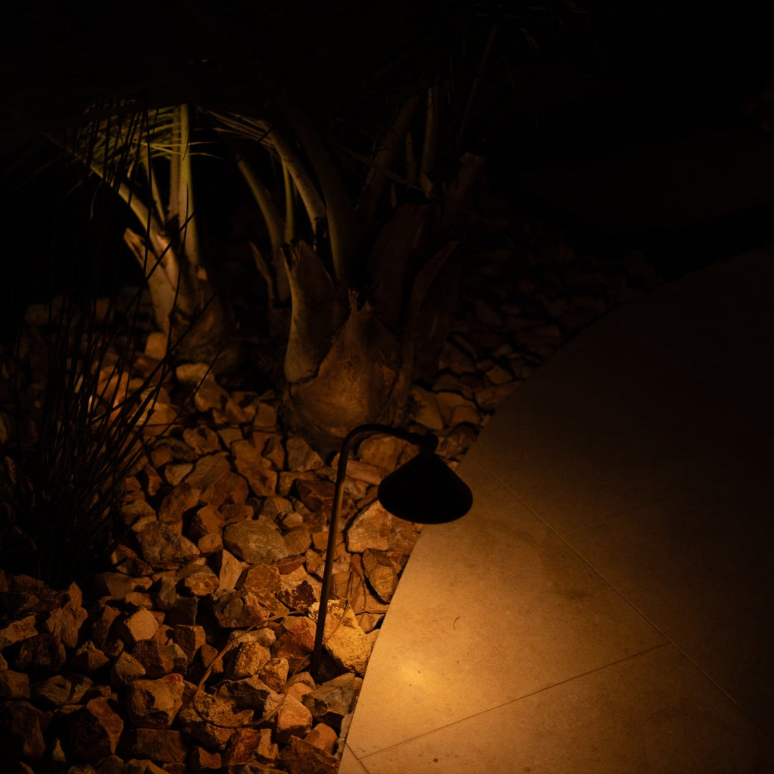Tulay Bell Black Brass Path Light