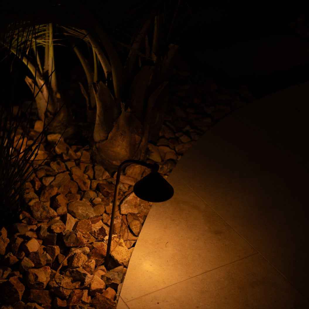 Tulay Bell Antique Brass Path Light