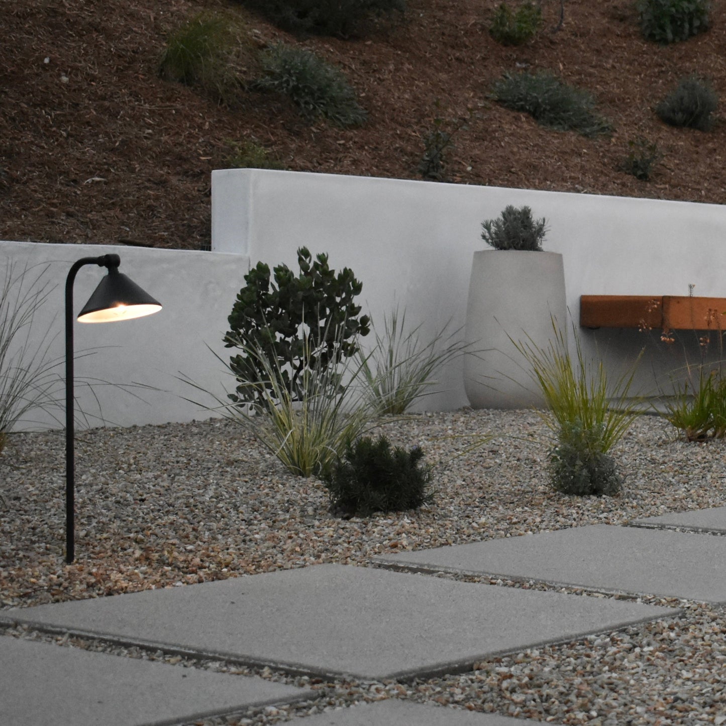 Tulay Bell Black Brass Path Light