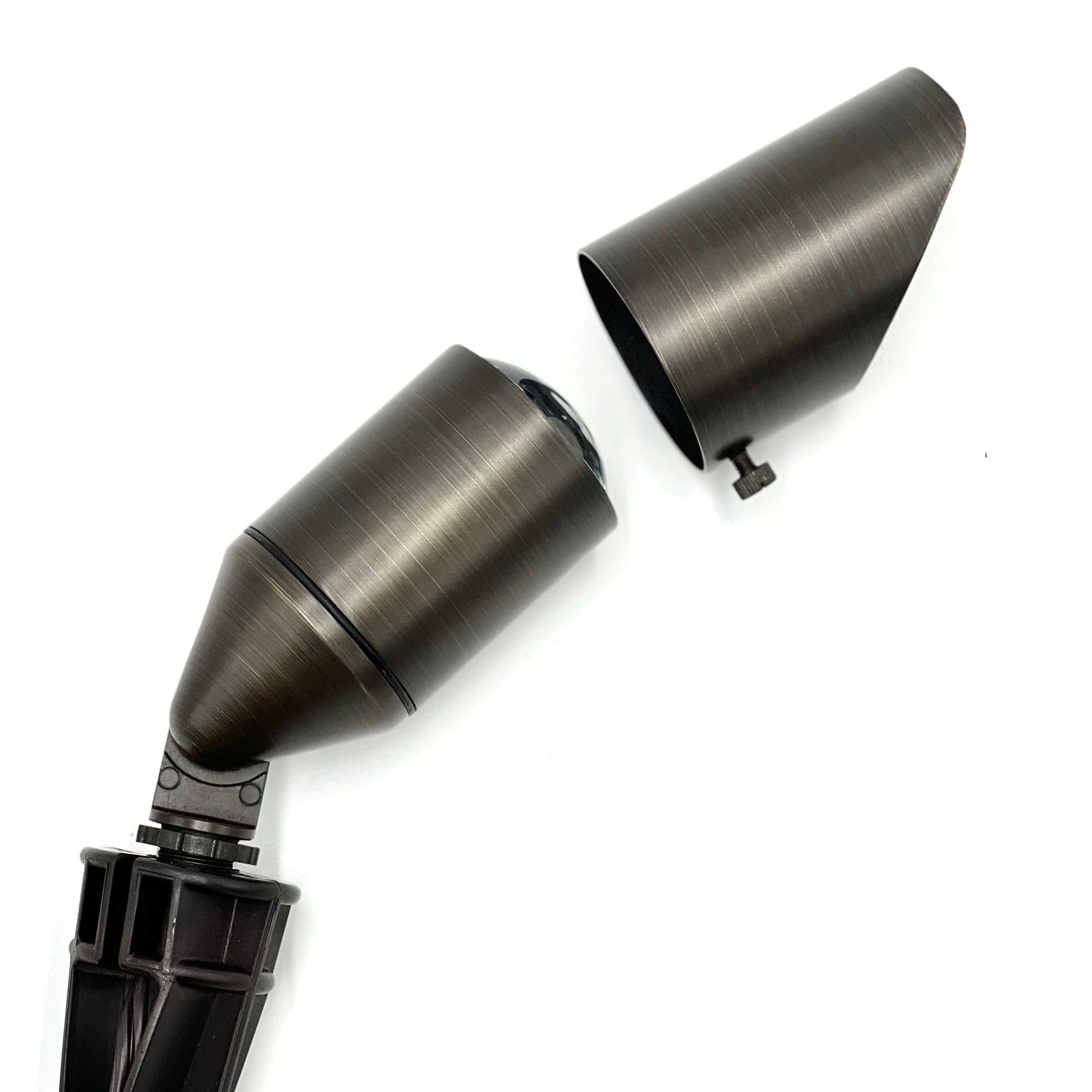 Rein Adjustable Brown Brass Spotlight