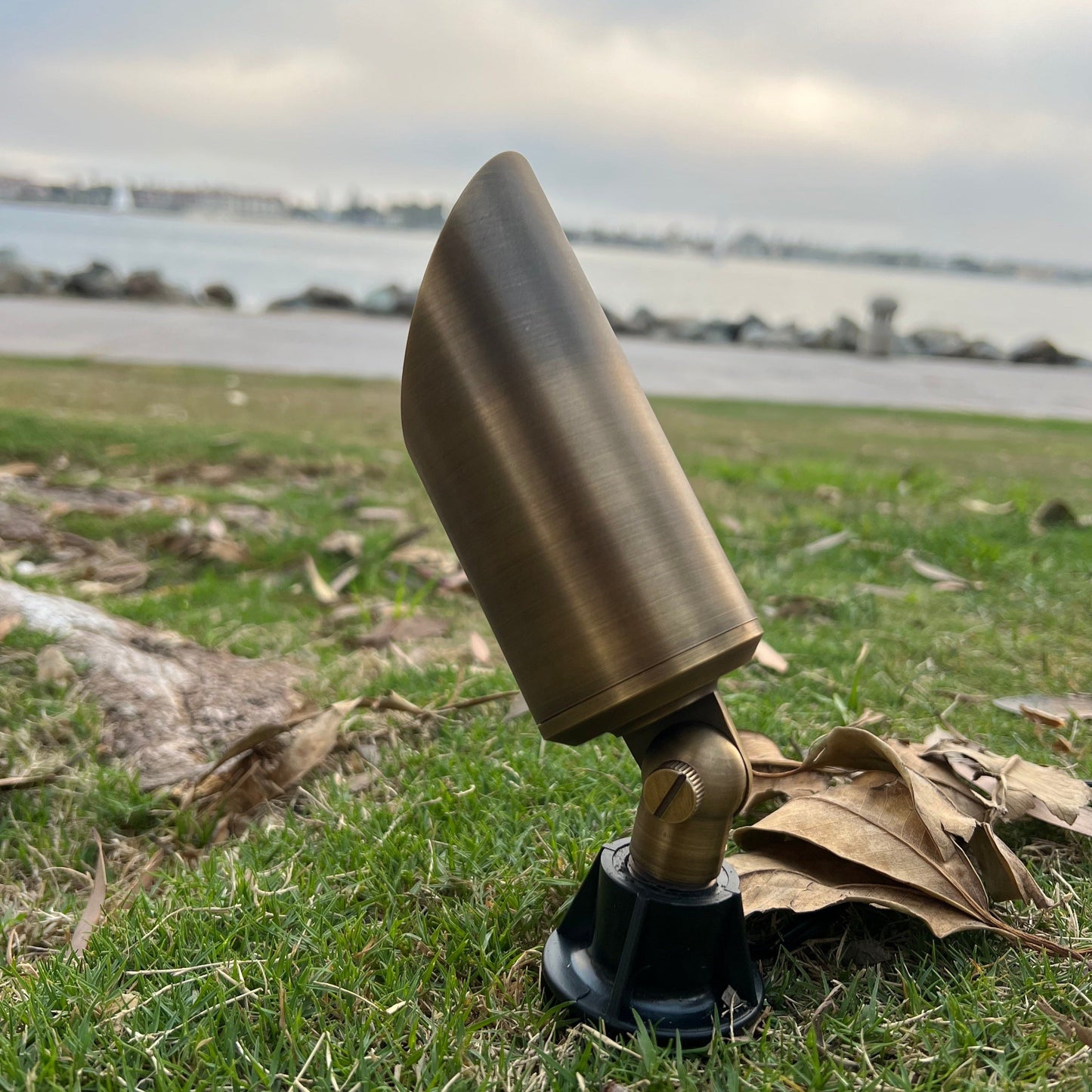 Stelvio Antique Brass Spotlight