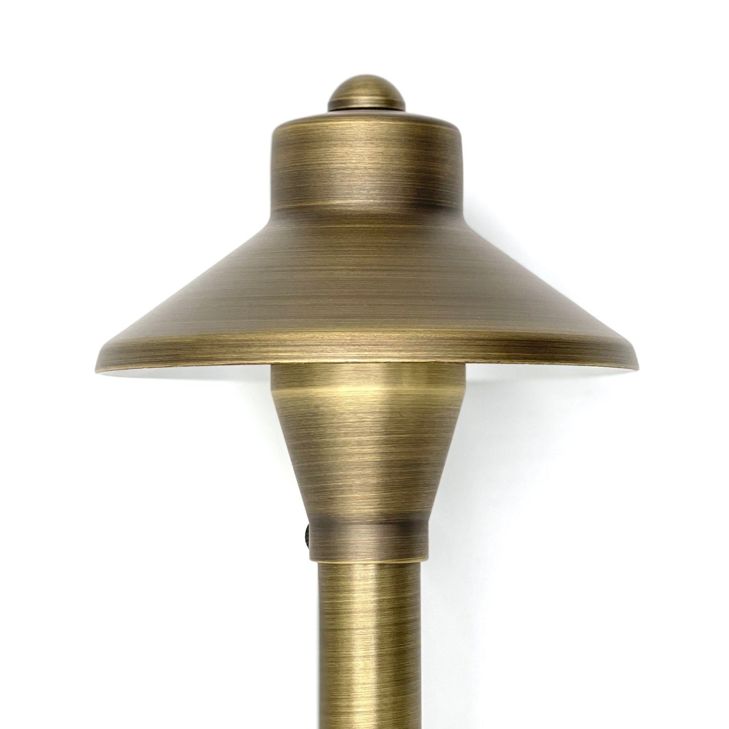 Dot Antique Brass Path Light