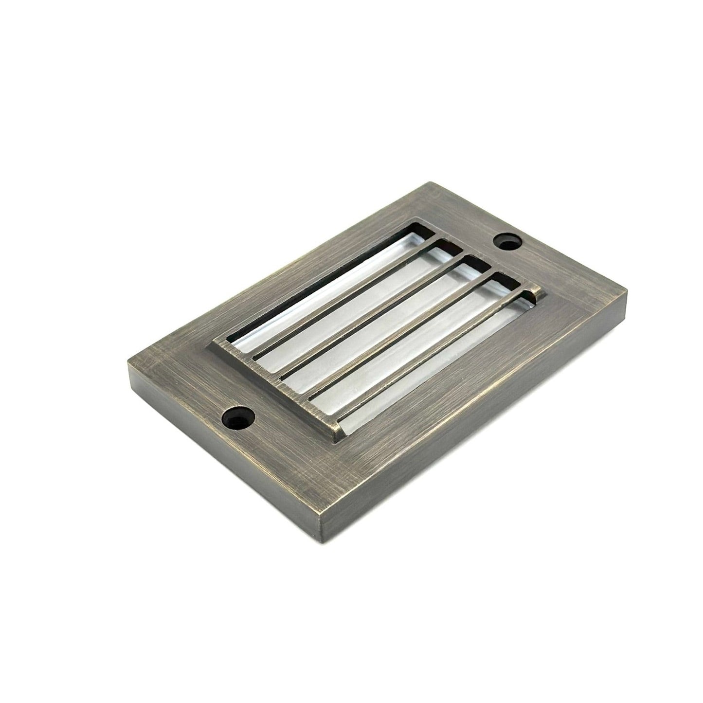 Rein Louv Mini Integrated Brass Deck Light