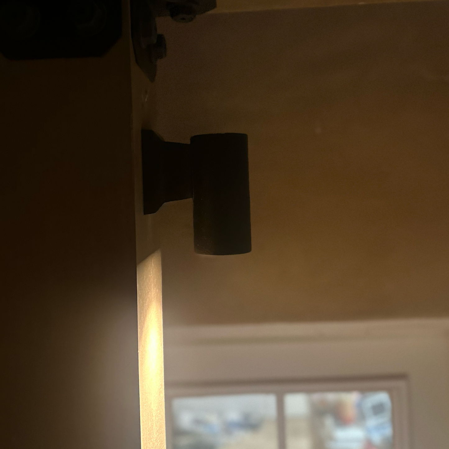 Teide Black Brass Down Sconce