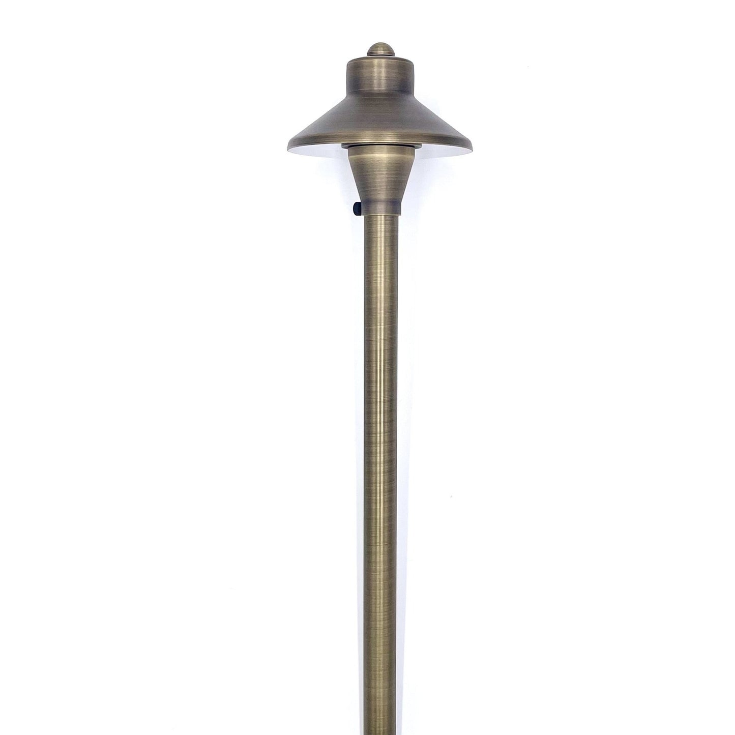 Dot Antique Brass Path Light