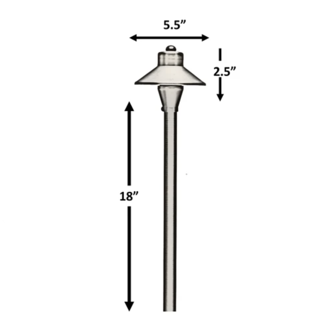 Dot Black Brass Path Light
