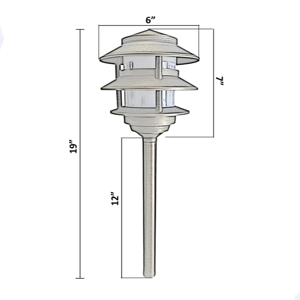 Antique Brass Pagoda
