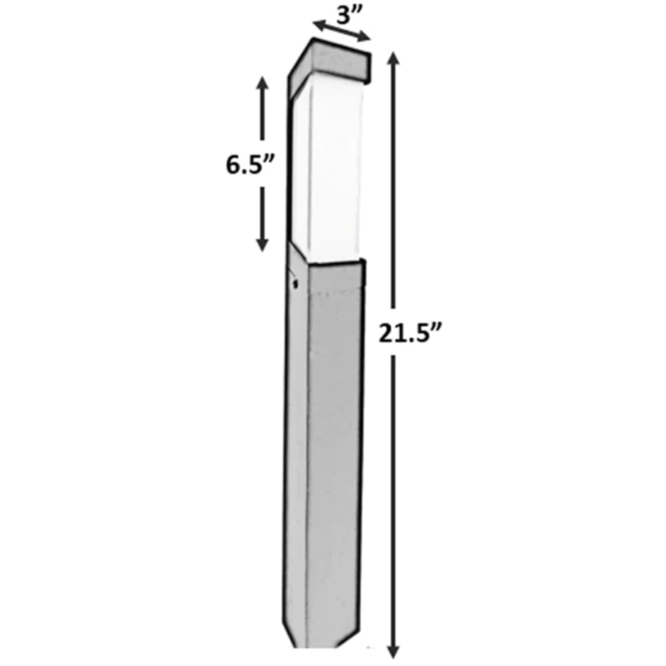 Anubis Black Brass Bollard