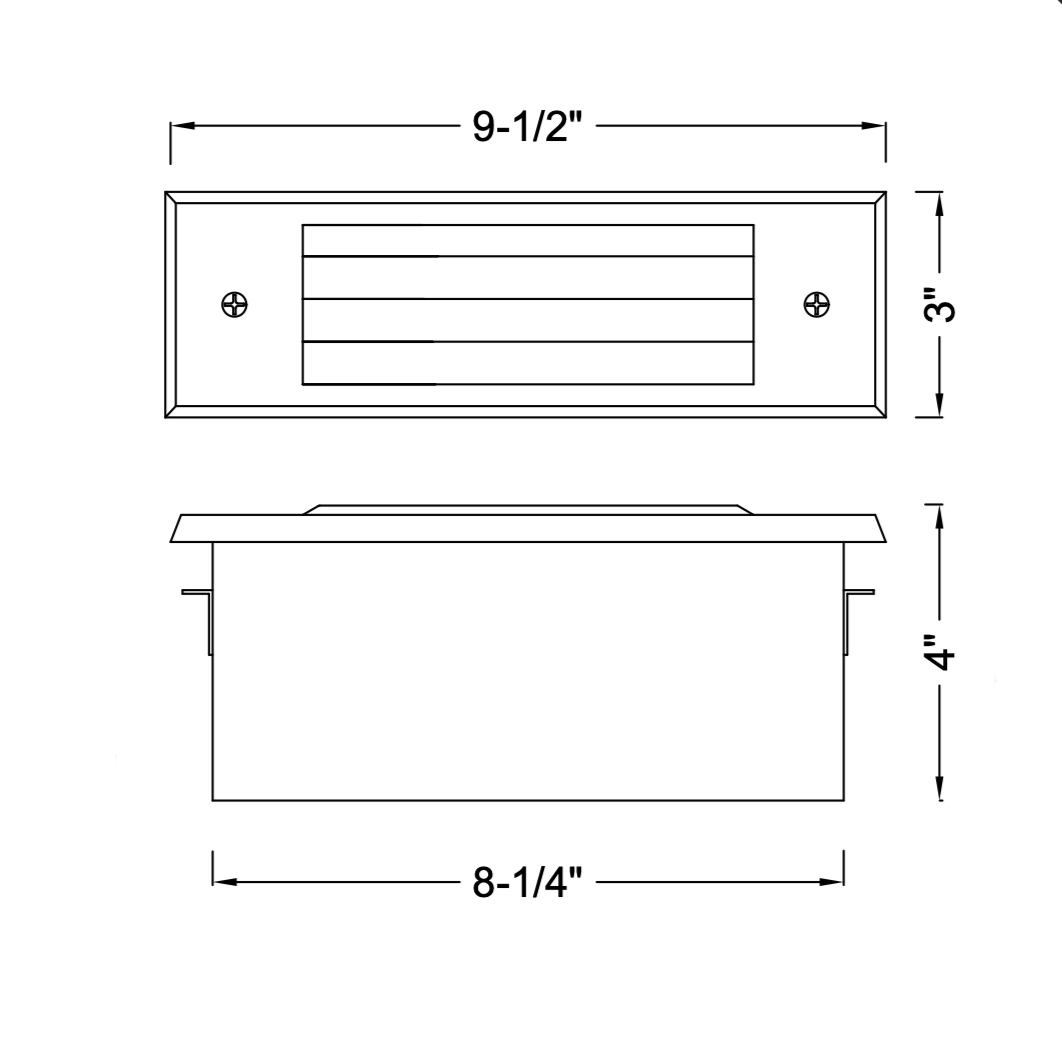 Tulay Antique Brass Louvered Steplight