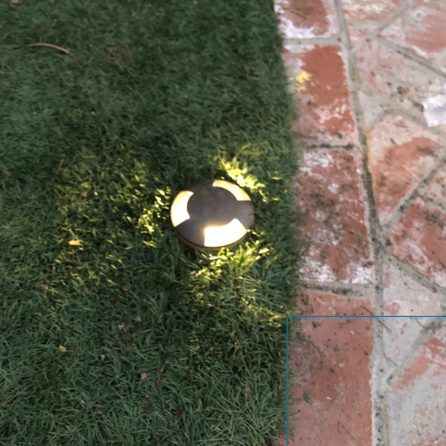 3X Black Brass In-Ground Well Light