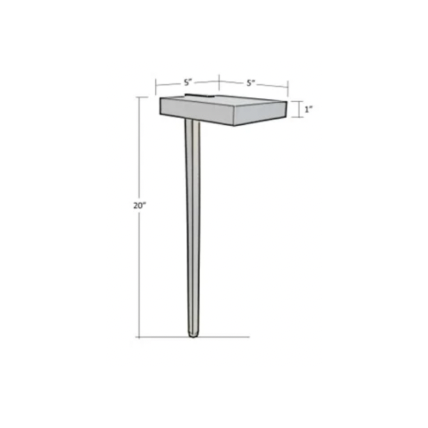 Flat Hat Aspen Black Brass Pathlight