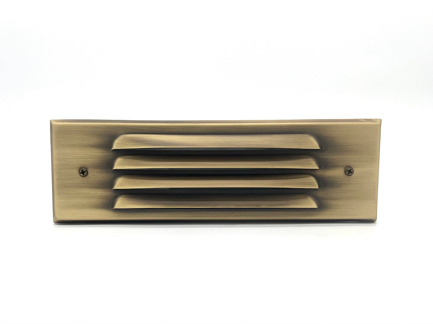 Tulay Antique Brass Louvered Steplight