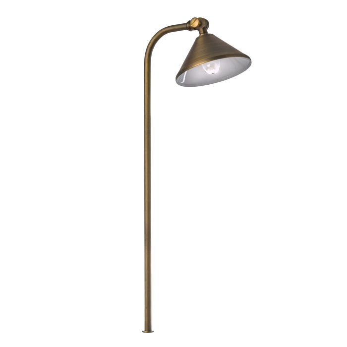 Tulay Bell Antique Brass Path Light