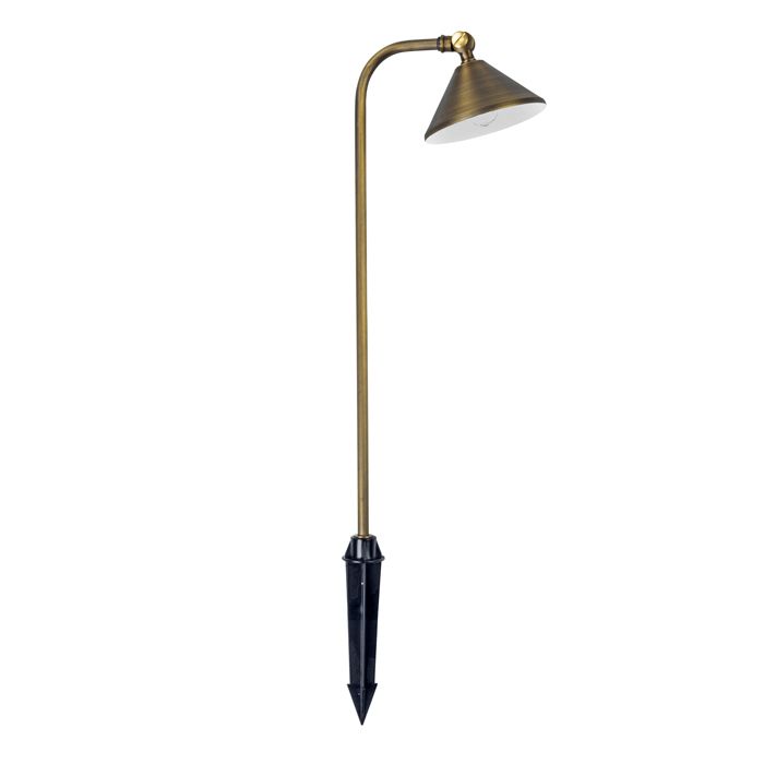 Tulay Bell Antique Brass Path Light