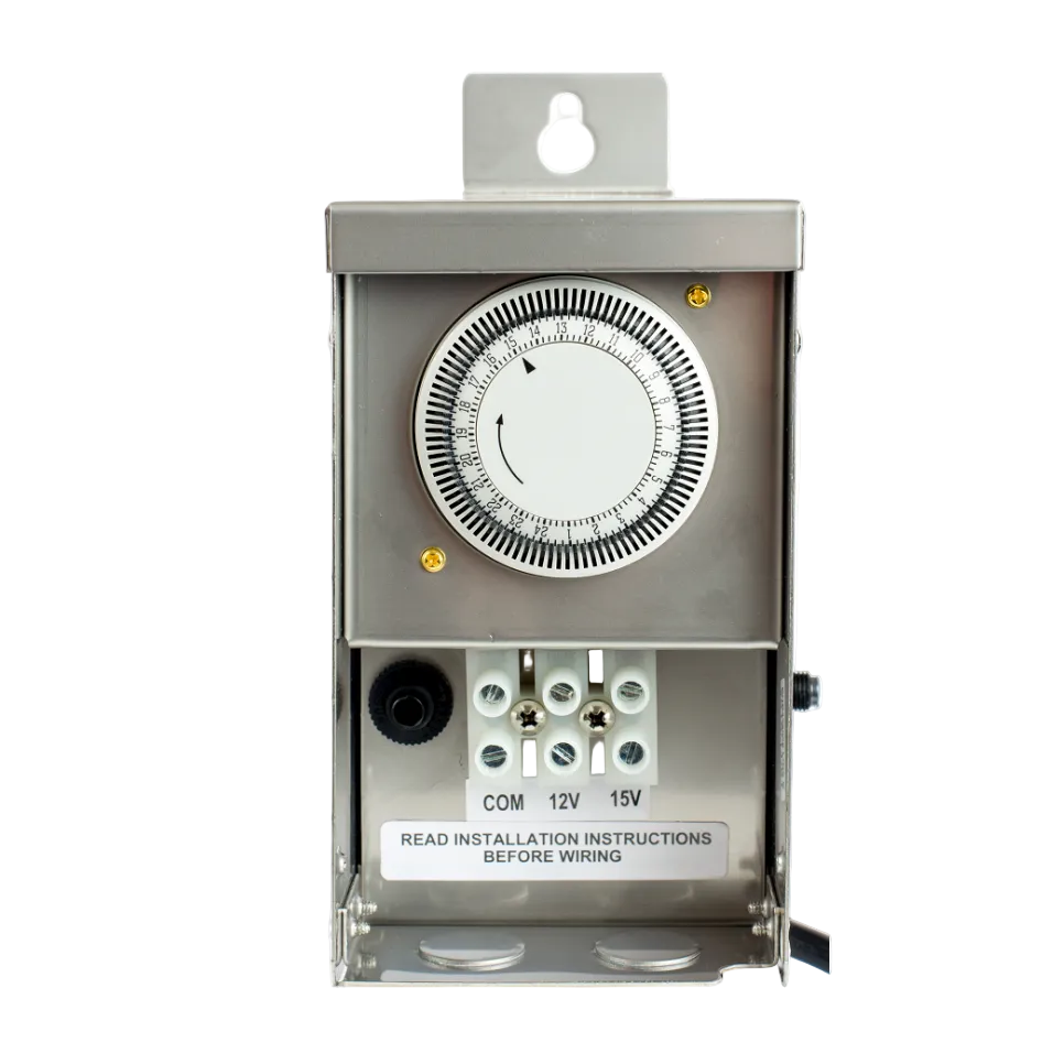 40-300W Stainless Magnetic Low Voltage Transformer Built In Timer & Photocell