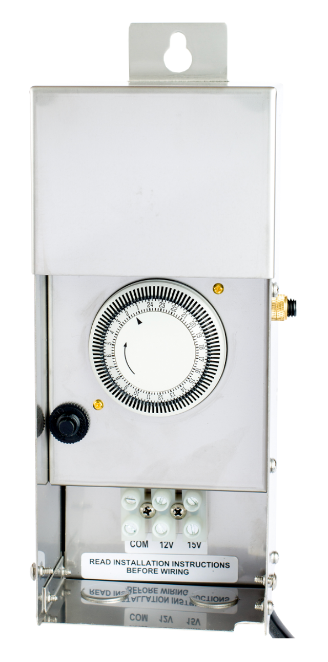 40-300W Stainless Magnetic Low Voltage Transformer Built In Timer & Photocell