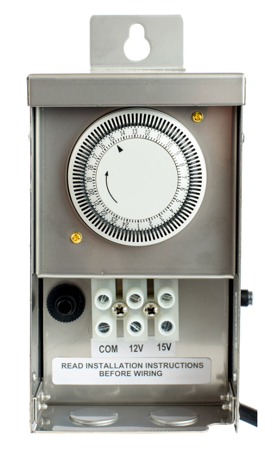 40-300W Stainless Magnetic Low Voltage Transformer Built In Timer & Photocell