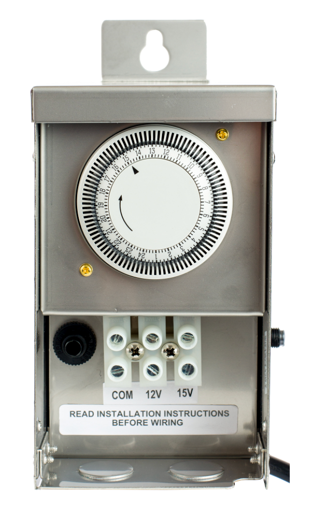 40-300W Stainless Magnetic Low Voltage Transformer Built In Timer & Photocell