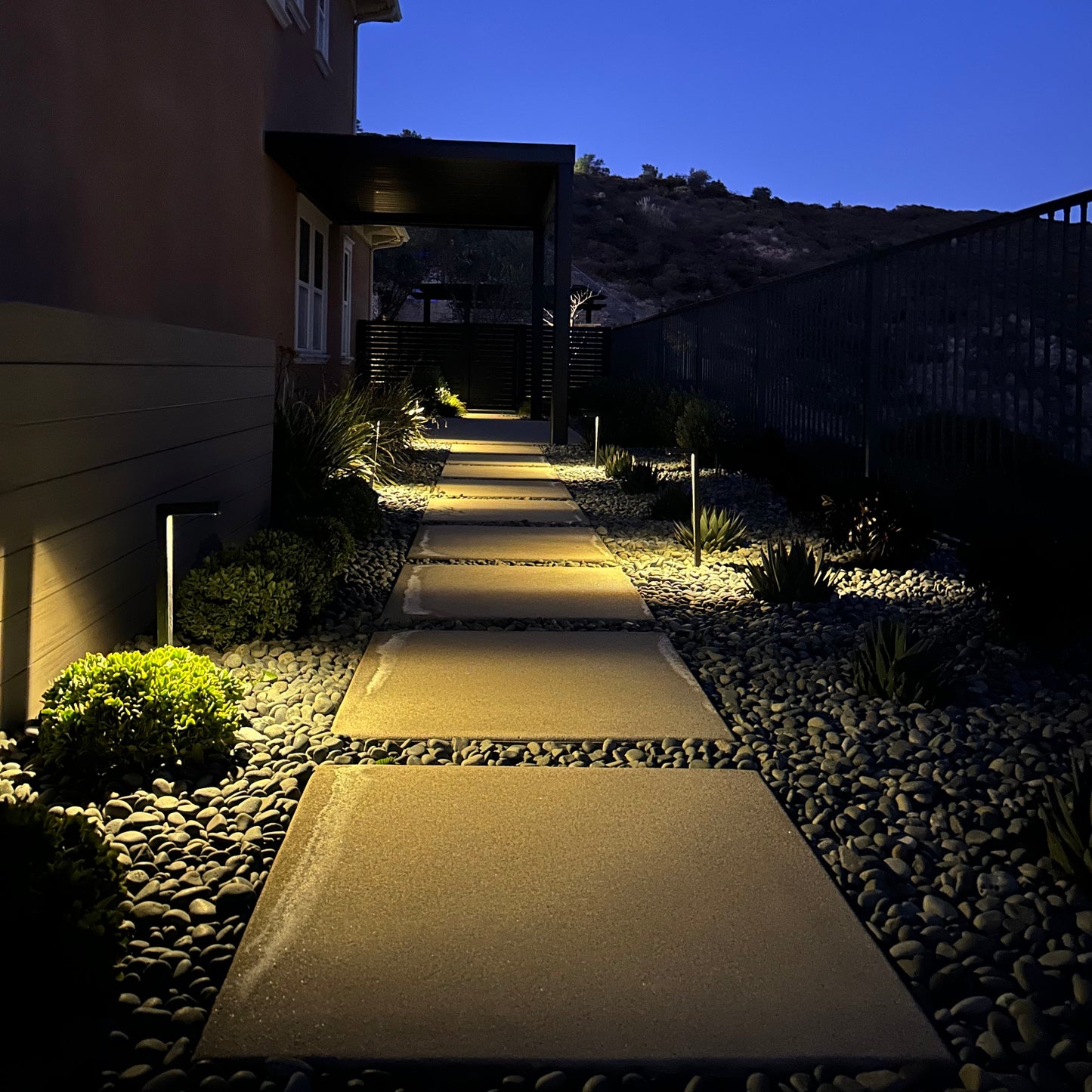 Aspen Antique Brass Path Light