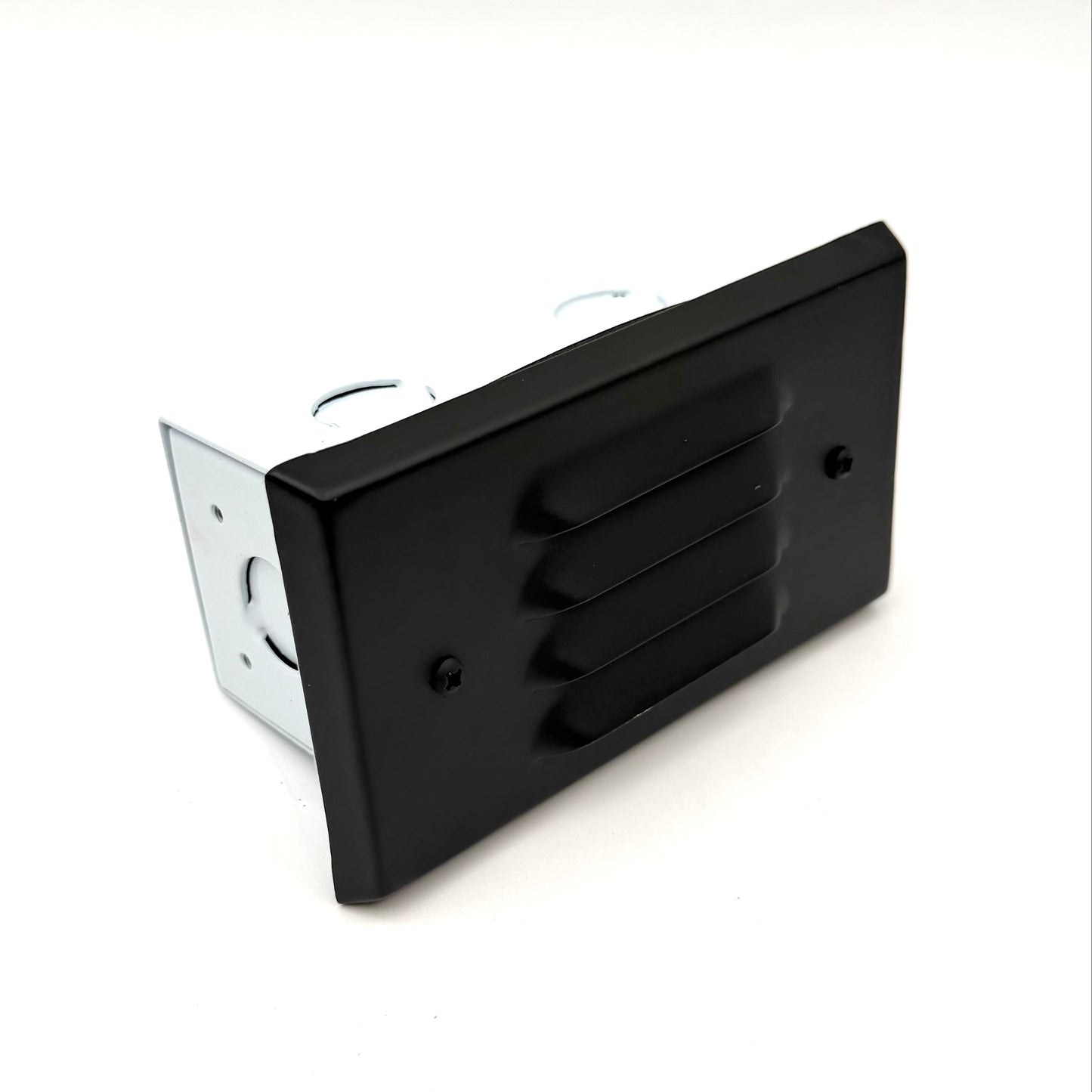 Tulay Antique Brass Small Louvered Step Light