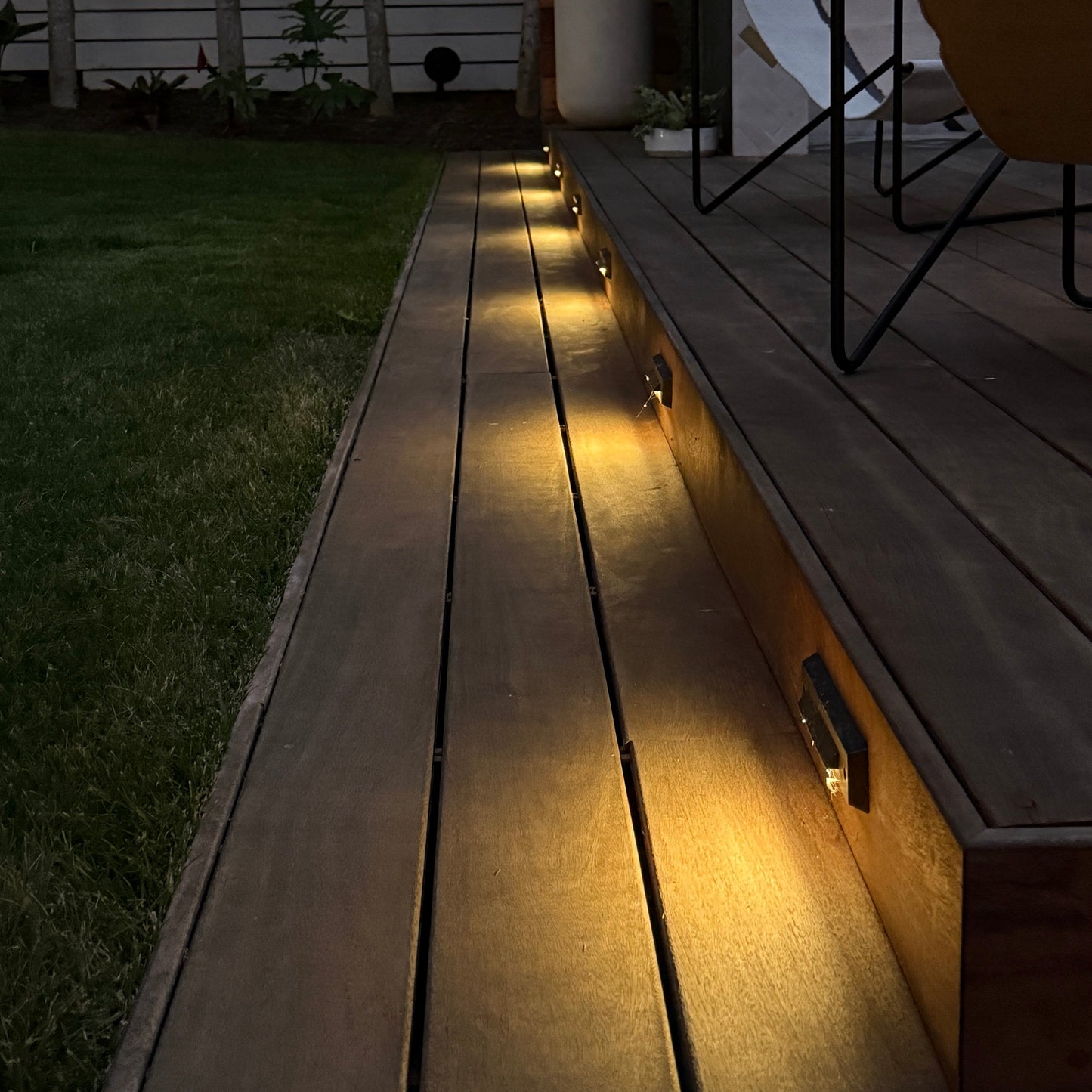 Arrow Simple Louv Brass Deck Light