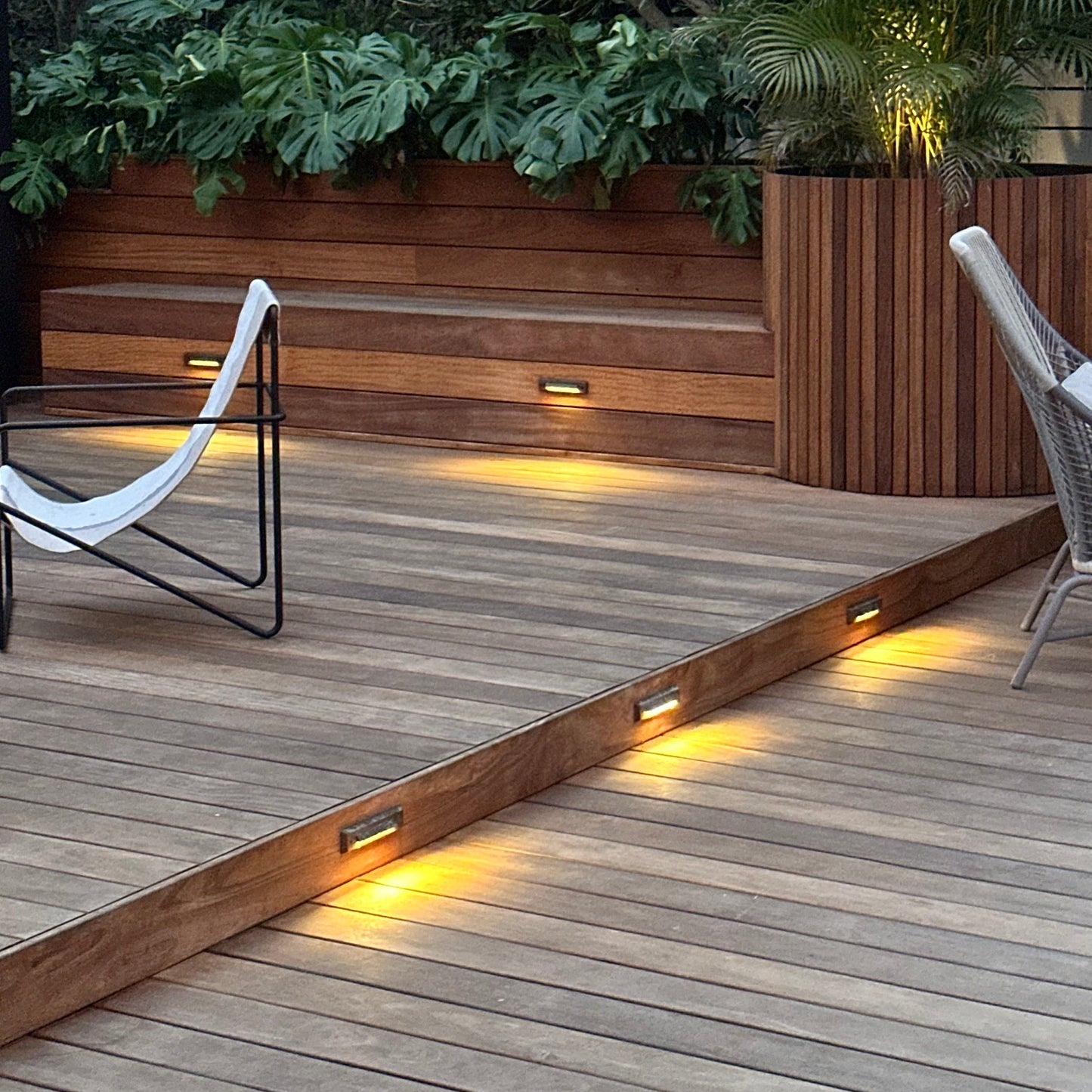 Arrow Simple Louv Brass Deck Light