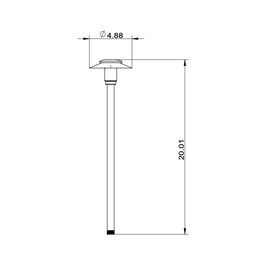 Stelvio SH Antique Brass Pathlight