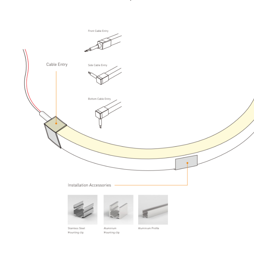 Neon Side Flex Strip Light 16.4'