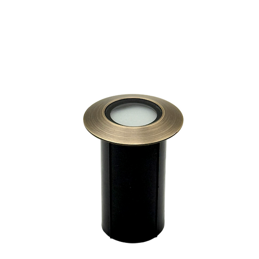 Mortirolo Antique Brass In Ground Well Light