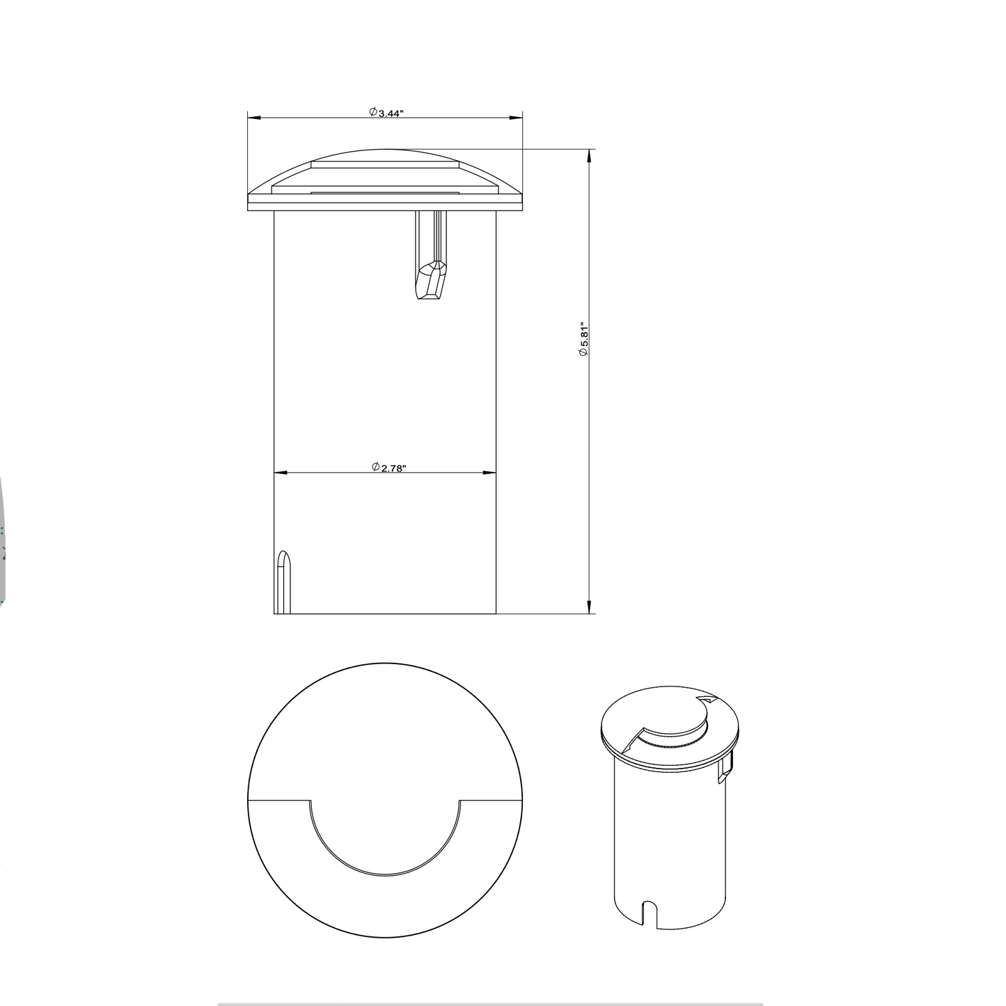 Stel-Path Brass Well Light