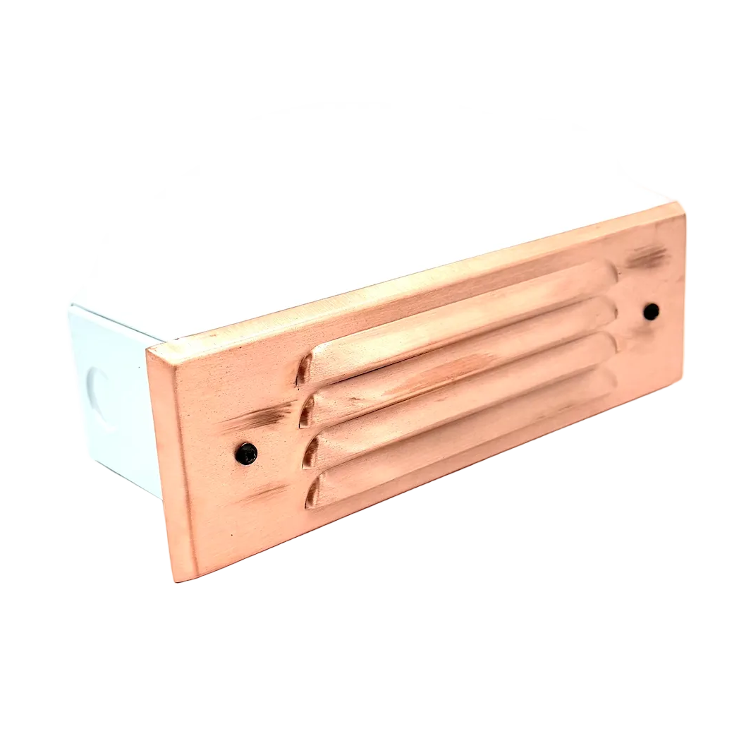 Tulay Brass Louvered Steplight